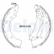 LS2200 Sada brzdových čelistí DELPHI