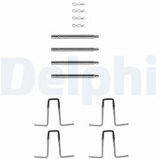 LX0037 Sada prislusenstvi, oblozeni kotoucove brzdy DELPHI