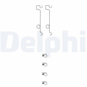 LX0045 Sada příslušenství, obložení kotoučové brzdy DELPHI
