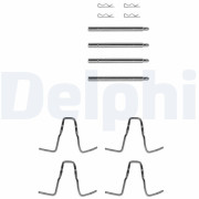 LX0048 Sada příslušenství, obložení kotoučové brzdy DELPHI