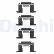 LX0077 Sada příslušenství, obložení kotoučové brzdy DELPHI