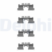 LX0079 Sada příslušenství, obložení kotoučové brzdy DELPHI