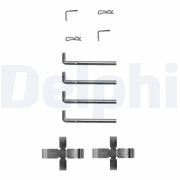 LX0120 Sada příslušenství, obložení kotoučové brzdy DELPHI