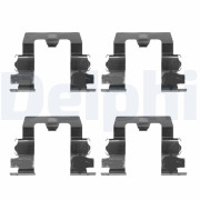 LX0134 Sada příslušenství, obložení kotoučové brzdy DELPHI