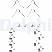 LX0146 Sada příslušenství, obložení kotoučové brzdy DELPHI