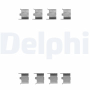 LX0147 Sada příslušenství, obložení kotoučové brzdy DELPHI