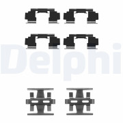 LX0195 Sada příslušenství, obložení kotoučové brzdy DELPHI