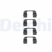 LX0214 Sada příslušenství, obložení kotoučové brzdy DELPHI