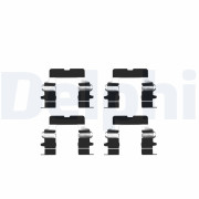 LX0225 Sada příslušenství, obložení kotoučové brzdy DELPHI