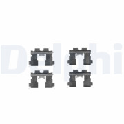 LX0227 Sada příslušenství, obložení kotoučové brzdy DELPHI