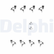 LX0242 Sada příslušenství, obložení kotoučové brzdy DELPHI