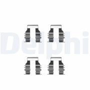 LX0248 Sada příslušenství, obložení kotoučové brzdy DELPHI