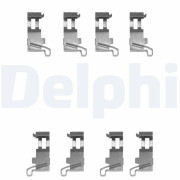 LX0361 Sada příslušenství, obložení kotoučové brzdy DELPHI