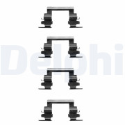 LX0364 Sada příslušenství, obložení kotoučové brzdy DELPHI