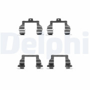 LX0374 Sada příslušenství, obložení kotoučové brzdy DELPHI
