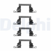 LX0445 Sada příslušenství, obložení kotoučové brzdy DELPHI