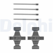 LX0599 Sada příslušenství, obložení kotoučové brzdy DELPHI