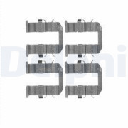 LX0602 Sada příslušenství, obložení kotoučové brzdy DELPHI