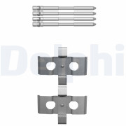 LX0620 Sada příslušenství, obložení kotoučové brzdy DELPHI