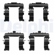 LX0672 Sada příslušenství, obložení kotoučové brzdy DELPHI