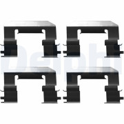 LX0675 Sada příslušenství, obložení kotoučové brzdy DELPHI