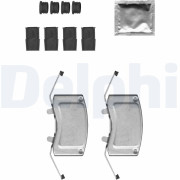 LX0699 Sada příslušenství, obložení kotoučové brzdy DELPHI