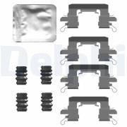 LX0743 Sada příslušenství, obložení kotoučové brzdy DELPHI