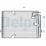 TSP0225239 Kondenzátor, klimatizace DELPHI