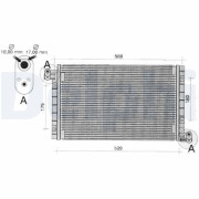 TSP0225262 Kondenzátor, klimatizace DELPHI
