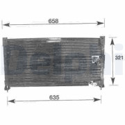 TSP0225277 Kondenzátor, klimatizace DELPHI