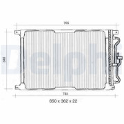 TSP0225300 Kondenzátor, klimatizace DELPHI