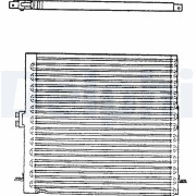 TSP0225369 Kondenzátor, klimatizace DELPHI