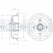 BF107 Brzdový buben DELPHI
