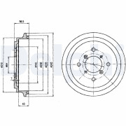 BF450 Brzdový buben DELPHI
