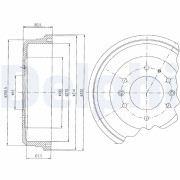 BF470 Brzdový buben DELPHI