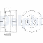 BF520 Brzdový buben DELPHI
