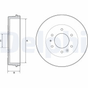 BF527 Brzdový buben DELPHI