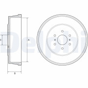 BF557 Brzdový buben DELPHI