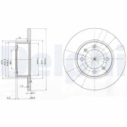 BG2218 Brzdový kotouč DELPHI