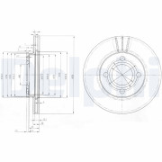 BG2333 DELPHI brzdový kotúč BG2333 DELPHI
