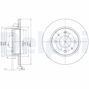 BG2379 Brzdový kotouč DELPHI