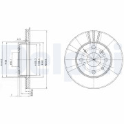 BG2656 DELPHI brzdový kotúč BG2656 DELPHI