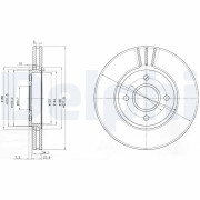 BG2757 Brzdový kotouč DELPHI