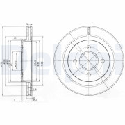 BG2758 DELPHI brzdový kotúč BG2758 DELPHI