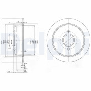 BG2781 DELPHI brzdový kotúč BG2781 DELPHI