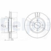 BG2813 DELPHI brzdový kotúč BG2813 DELPHI