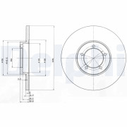 BG2902 DELPHI brzdový kotúč BG2902 DELPHI
