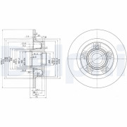 BG3086 Brzdový kotouč DELPHI