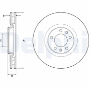 BG3683 DELPHI brzdový kotúč BG3683 DELPHI