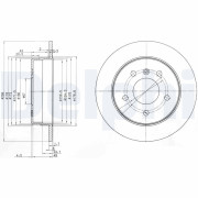 BG3710 Brzdový kotouč DELPHI